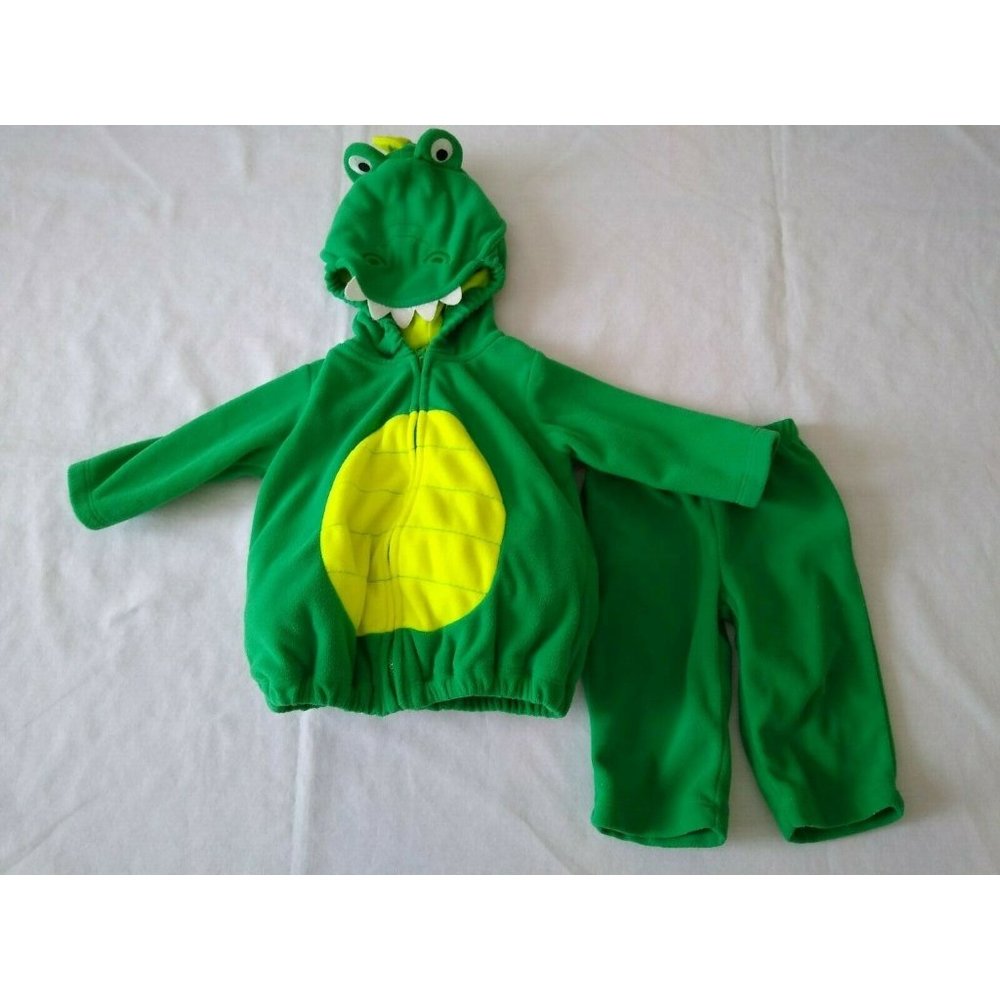 Carter's Dinosaur Dino Costume 3-6 months Green Halloween‎ Plush Set Dragon